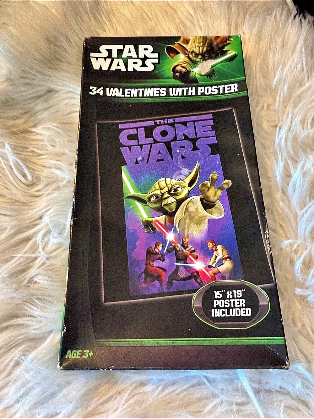 Star Wars The Clone Wars 34 Valentines with Poster